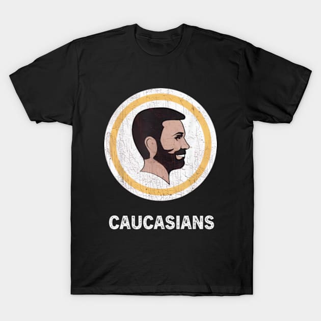 Washington Caucasians Redskins T-Shirt by YASSIN DESIGNER